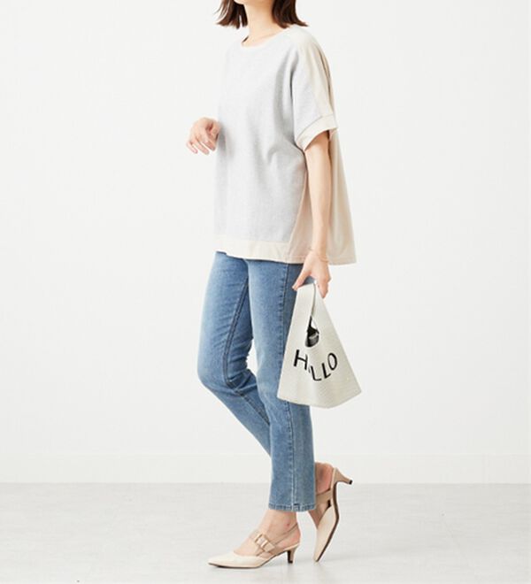 BELLUNA（ベルーナ）の「ステッチデザイン切替プルオーバー（カットソー）」｜詳細画像