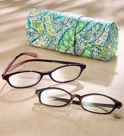 ルフラン（ルフラン）の「【２本セット】強度数シニアグラス２本セット　ケース付き（その他ファッション小物）」