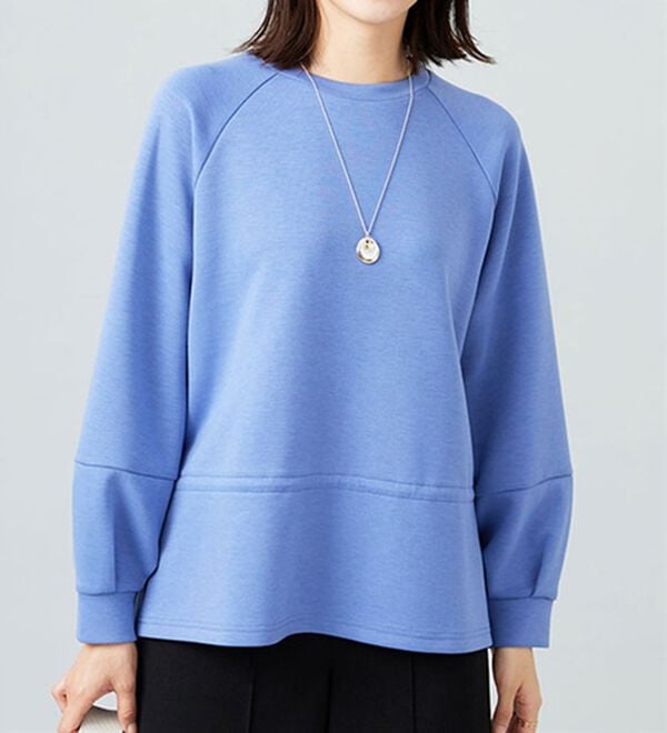 BELLUNA（ベルーナ）の「とろみ素材ドロスト使いプルオーバー（カットソー）」｜詳細画像