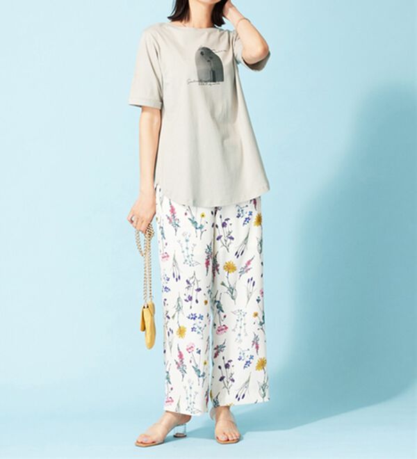 BELLUNA（ベルーナ）の「ヒンヤリ！着映えプリントプルオーバー（カットソー）」｜詳細画像