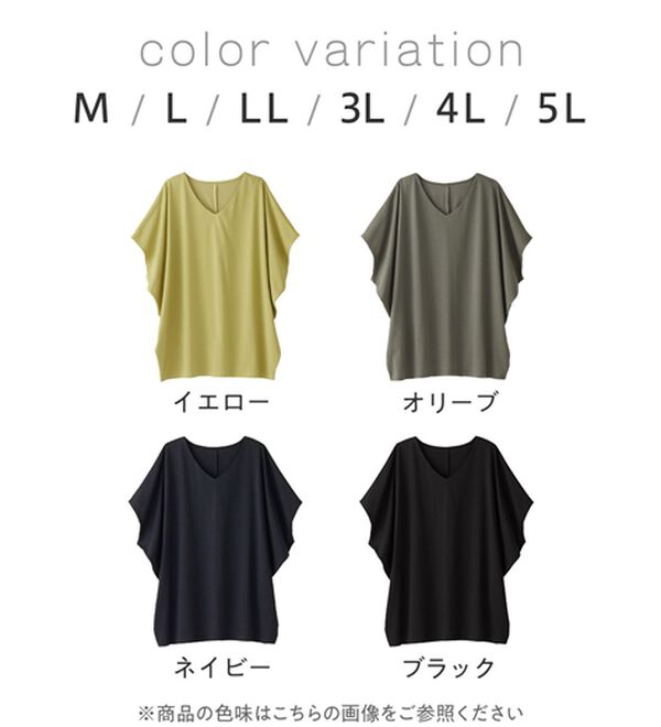 Viola e Viola（ヴィオラ エ ヴィオラ）の「ひんやり！美人シルエット叶えるドルマントップス（カットソー）」｜詳細画像