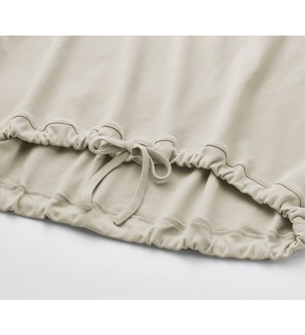 YU'NOW（ユナウ）の「【２点セット】コットン１００％ウエストドローストリングプルオーバー上下セット（パジャマ・ルームウェア）」｜詳細画像