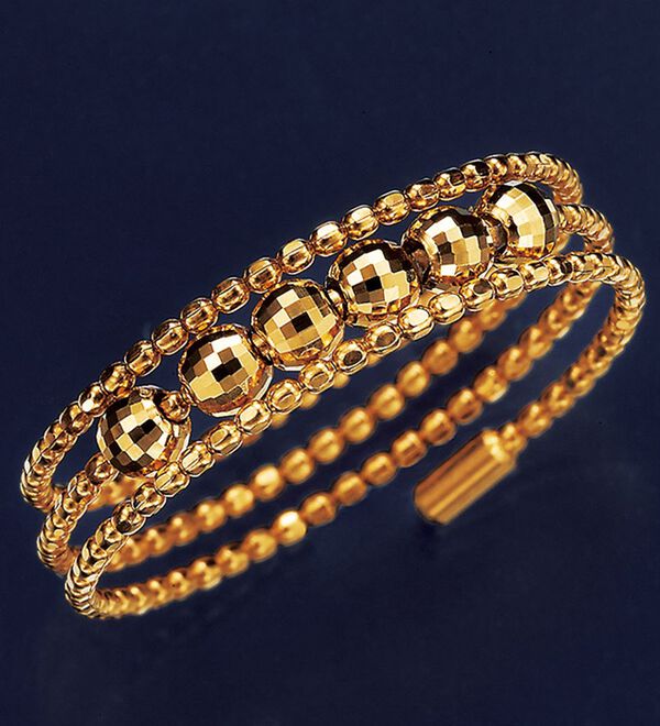 BELLUNA（ベルーナ）の「１８金ミラーボール入りフリーサイズリング（リング）」｜詳細画像