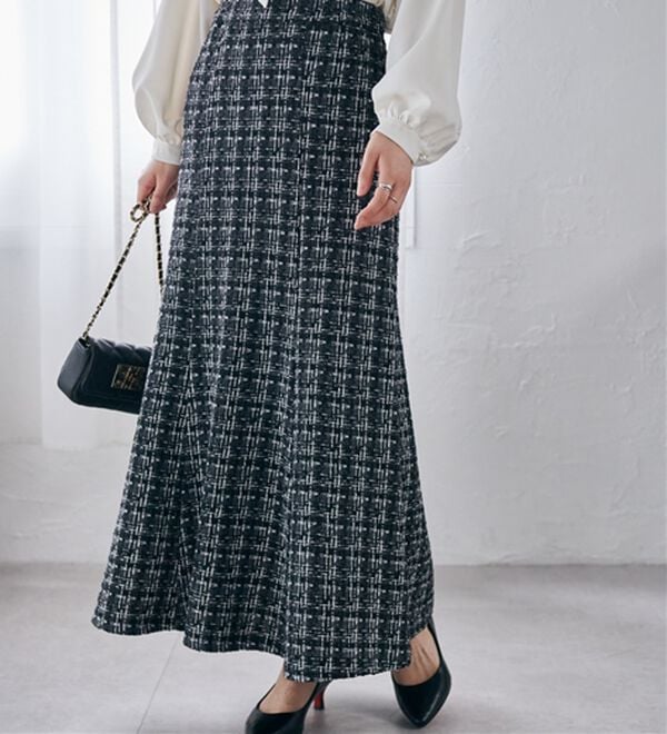 RANAN（ラナン）の「ツイードマーメイドスカート（ロングスカート）」｜詳細画像