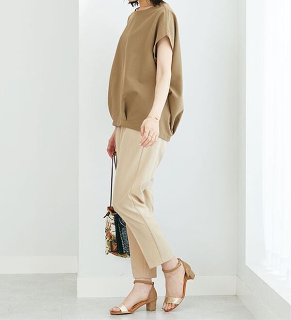 BELLUNA（ベルーナ）の「サラサラ美脚テーパードパンツ（テーパードパンツ）」｜詳細画像