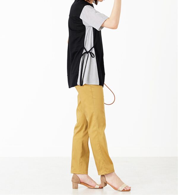 BELLUNA（ベルーナ）の「サイドリボン切替デザインプルオーバー（カットソー）」｜詳細画像