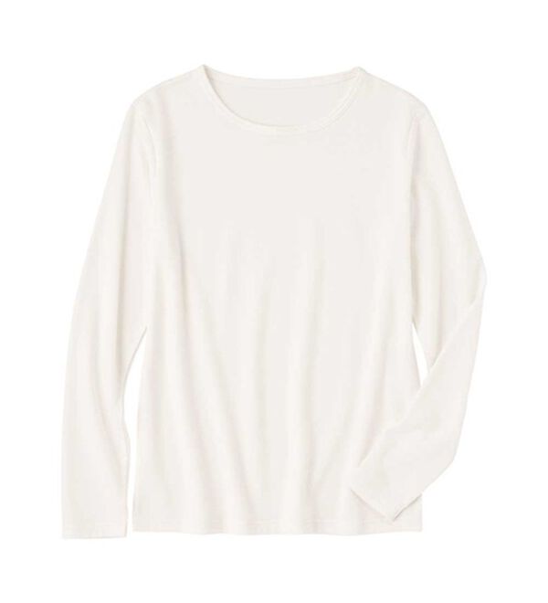 Viola e Viola（ヴィオラ エ ヴィオラ）の「【選べる衿】あったか裏起毛トップス＜ハイネック・クルーネック＞（カットソー）」｜詳細画像