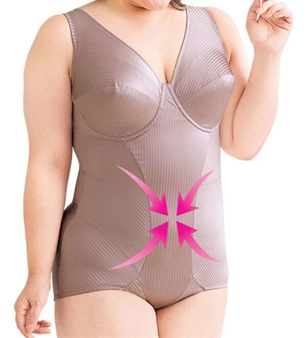 2色組】グラマーさんの着こなし美人ボディスーツ - ベルーナ