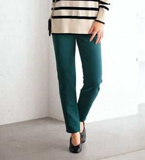 BELLUNA（ベルーナ）の「裏ベロアストレッチ素材レギンスパンツ【Prima fit pants】（スパッツ・レギンス）」｜モスグリーン