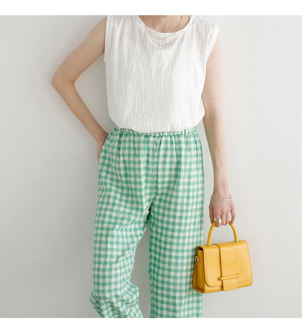 GeeRA（ジーラ）の「カットジャガードフレンチスリーブＴシャツ（カットソー）」｜詳細画像