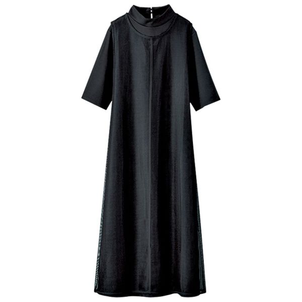 BELLUNA（ベルーナ）の「メッシュベスト付ロングワンピース（ロングワンピース）」｜詳細画像