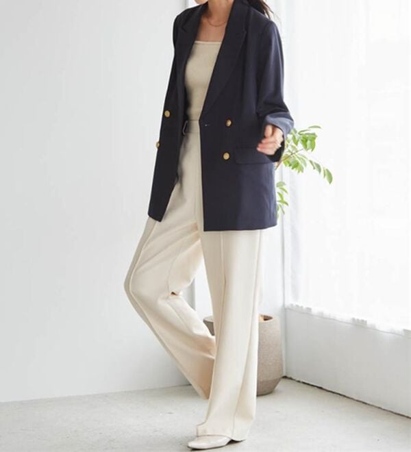 RANAN（ラナン）の「裏起毛美脚シルエットピンタックワイドパンツ（フルレングスパンツ）」｜詳細画像