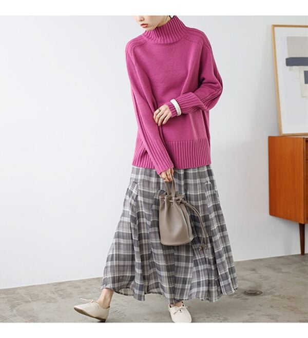 GeeRA（ジーラ）の「切替フレアーロングスカート（ロングスカート）」｜詳細画像