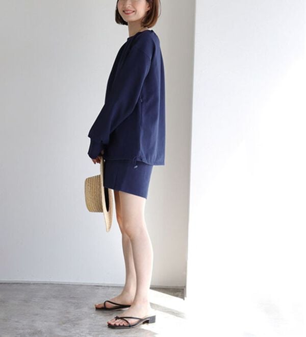 Pierrot（ピエロ）の「【速乾機能付】ギャザートップスラッシュガード（チュニック）」｜詳細画像