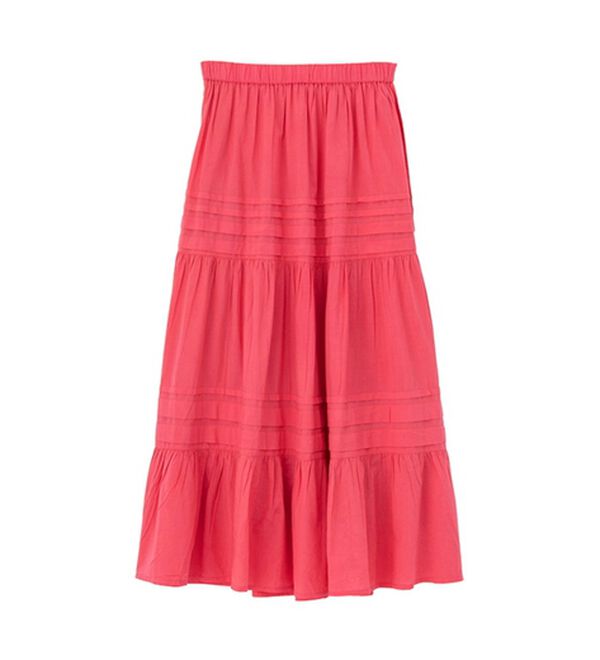 GeeRA（ジーラ）の「タックティアードマキシスカート（ロングスカート）」｜詳細画像