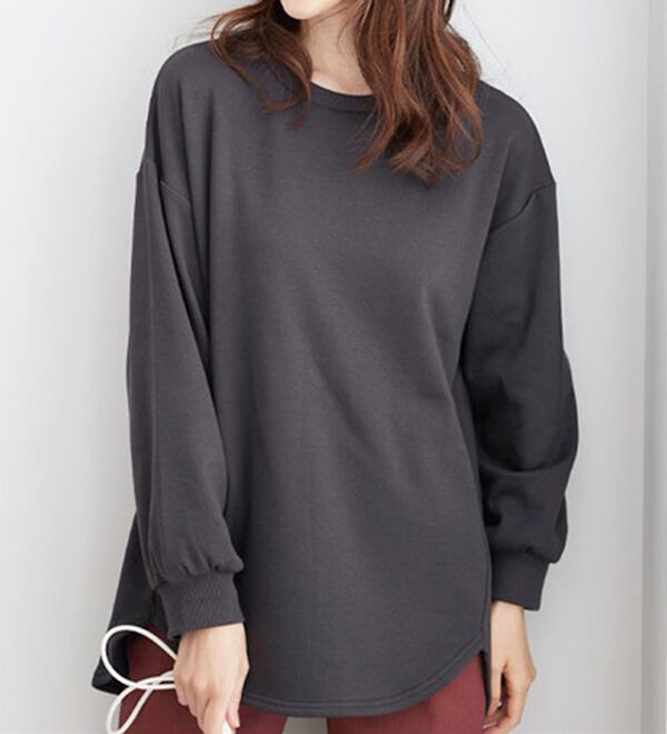 BELLUNA（ベルーナ）の「ふわふわ裏ファーゆったりプルオーバー（カットソー）」｜詳細画像