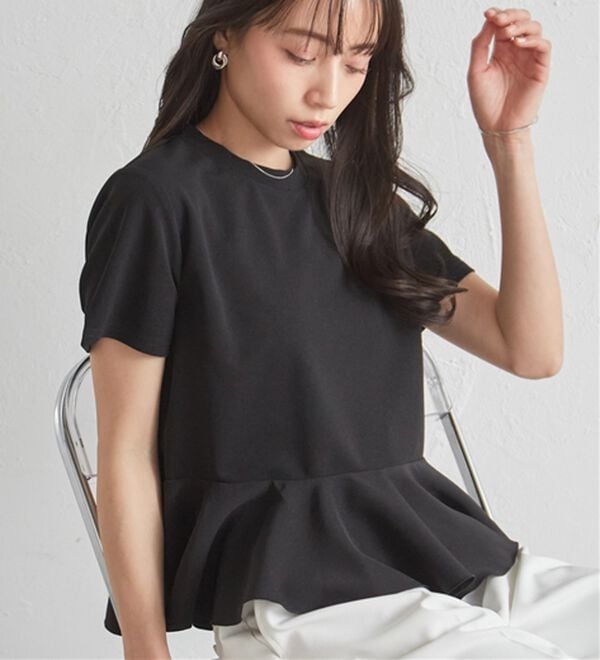 RANAN（ラナン）の「イレヘムペプラムTシャツ（カットソー）」｜詳細画像