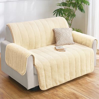 「吸湿発熱・蓄熱機能付シープ調あったかソファカバー（ソファーカバー）」