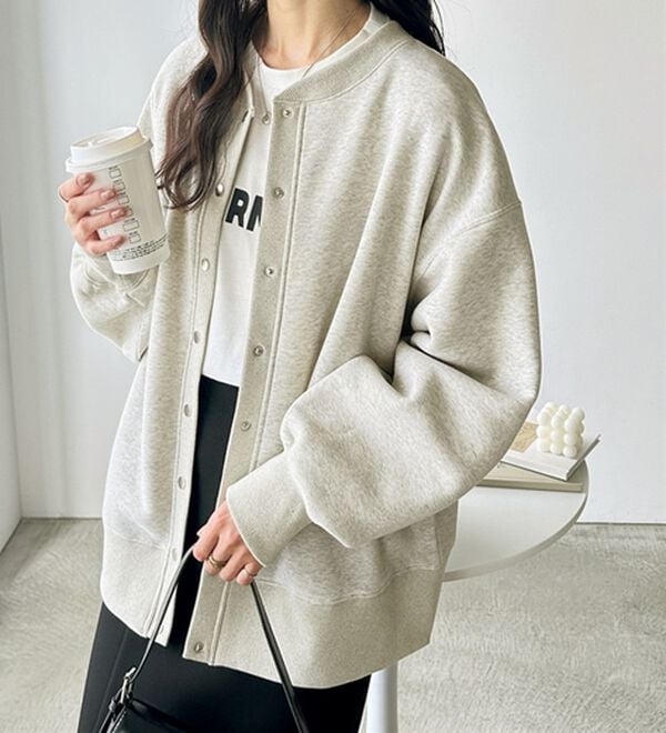 GeeRA（ジーラ）の「前後２ＷＡＹ裏起毛スウェットカーデ（その他カーディガン）」｜詳細画像