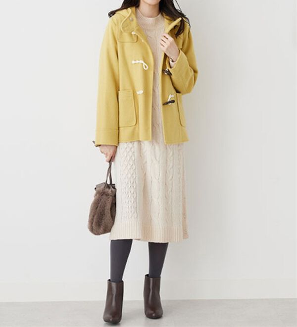 BELLUNA（ベルーナ）の「ケーブル柄ロング丈ニットワンピース（ニットワンピース）」｜詳細画像