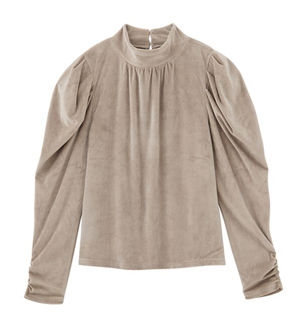 RANAN（ラナン）の「ベロアパワショルハイネックプルオーバー（カットソー）」｜詳細画像