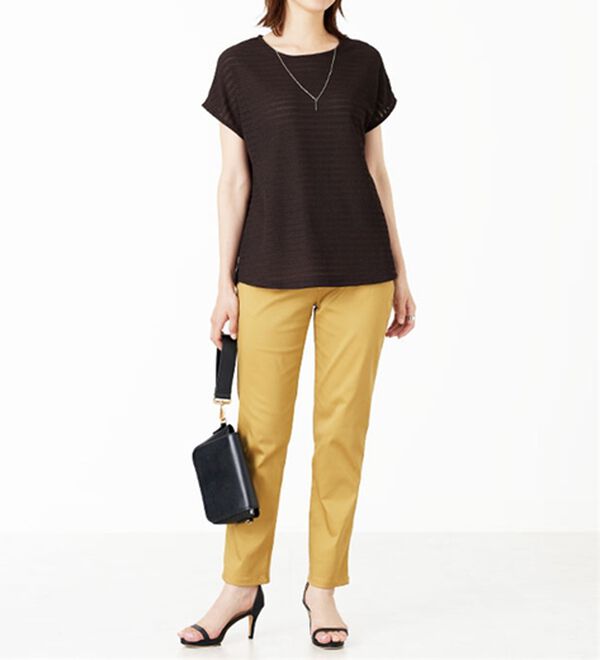 BELLUNA（ベルーナ）の「ネックレス付ジャカード素材プルオーバー（カットソー）」｜詳細画像