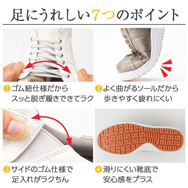 ルフラン（ルフラン）の「足がよろこぶ　もちかるサッとスニーカー（スニーカー）」｜詳細画像