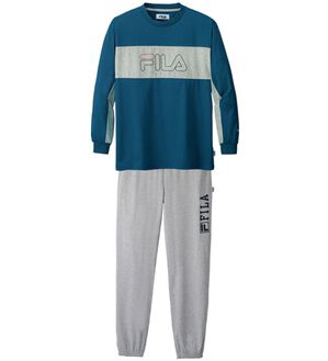 「＜フィラ＞ブランドデザインホームスーツ上下セット（メンズルームウェア）」｜ネイビー