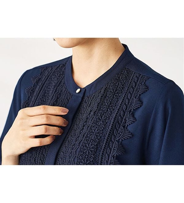 BELLUNA（ベルーナ）の「ケミカルレース上品シャツチュニック（チュニック）」｜詳細画像