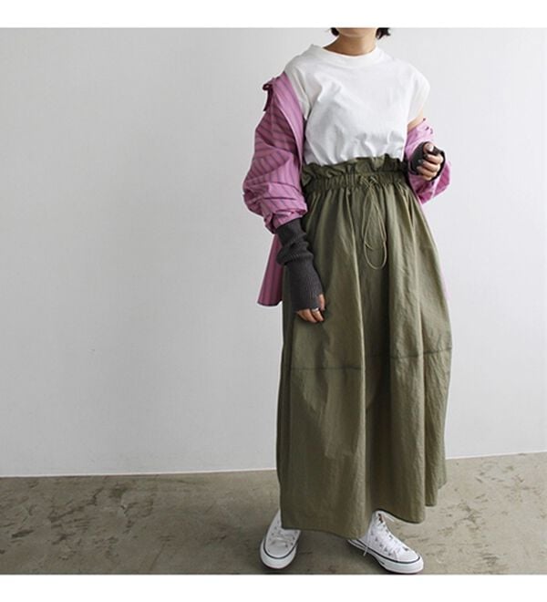 GeeRA（ジーラ）の「ウエストドロストドッキングワンピース（ドッキングワンピース）」｜詳細画像