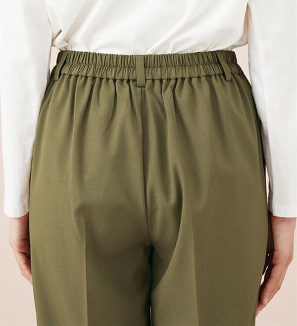 BELLUNA（ベルーナ）の「サラリ美脚見え！タック使いワイドパンツ（ワイドパンツ・ガウチョ）」｜詳細画像
