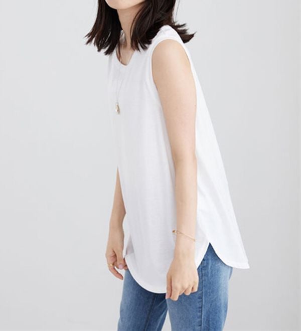 BELLUNA（ベルーナ）の「【２点セット】シアーボーダープルオーバーアンサンブル（アンサンブル）」｜詳細画像