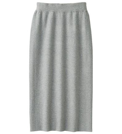 RANAN（ラナン）の「＜４つの機能付＞ニットタイトスカート（ロングスカート）」