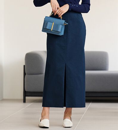 RANAN（ラナン）の「チノライクロングタイトスカート（ロングスカート）」