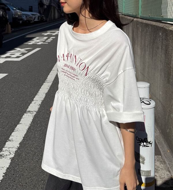 RANAN（ラナン）の「マルチファンクション　シャーリングプリントT（Tシャツ）」｜詳細画像