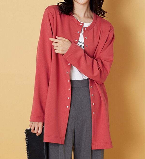 BELLUNA（ベルーナ）の「時短コーデ！ダンボール素材ロングカーデアンサンブル（アンサンブル）」｜詳細画像