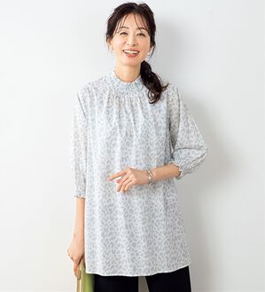 ルフラン（ルフラン）の「選べる！上品に着映える綿１００％チュニック（チュニック）」｜ヒョウ柄