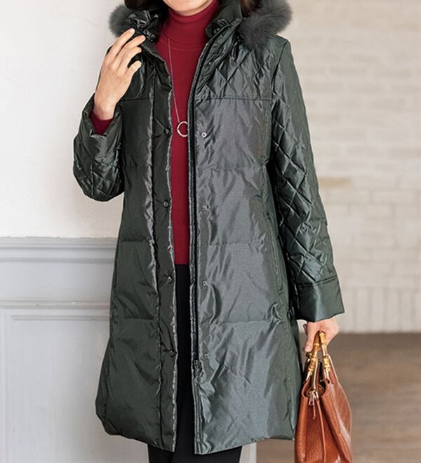 ルフラン（ルフラン）の「シャンブレーキルトダウンコート＜クリントス＞（ダウンコート・ジャケット・ベスト）」｜詳細画像