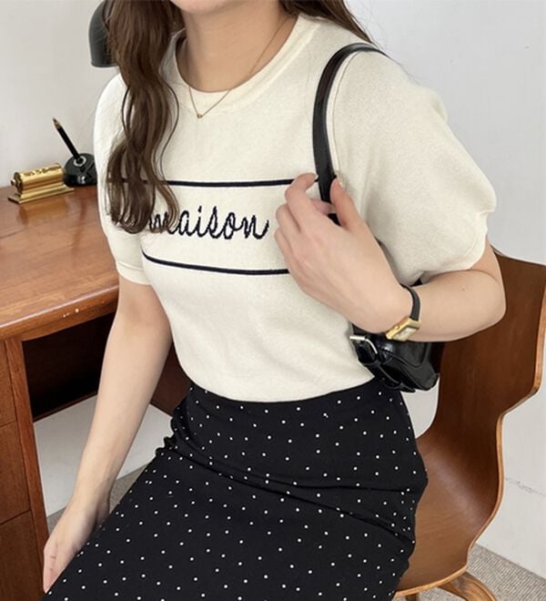 GeeRA（ジーラ）の「ロゴサマージャガードニット（ニット・セーター）」｜詳細画像