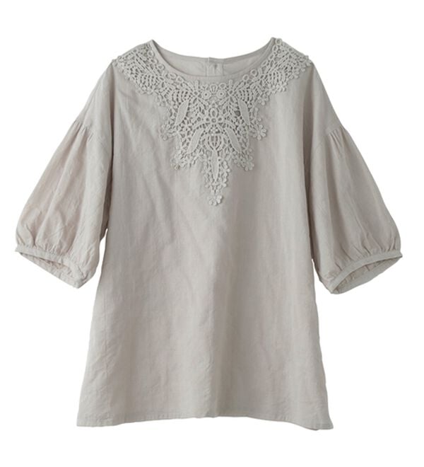 BELLUNA（ベルーナ）の「華やかモチーフレースデザインブラウス（ブラウス）」｜詳細画像