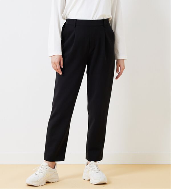 BELLUNA（ベルーナ）の「ツイルジャージー素材テーパードパンツ（テーパードパンツ）」｜詳細画像
