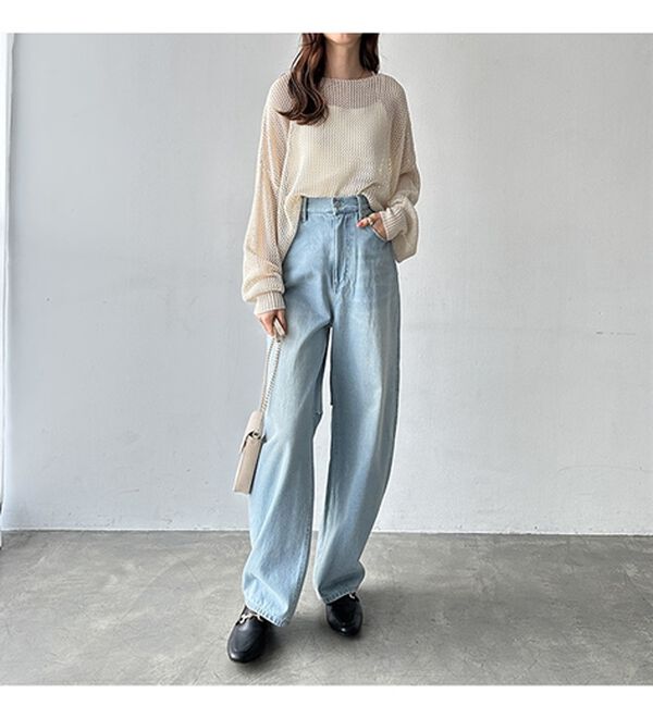 GeeRA（ジーラ）の「美脚魅せカーブデニム（フルレングスパンツ）」｜詳細画像