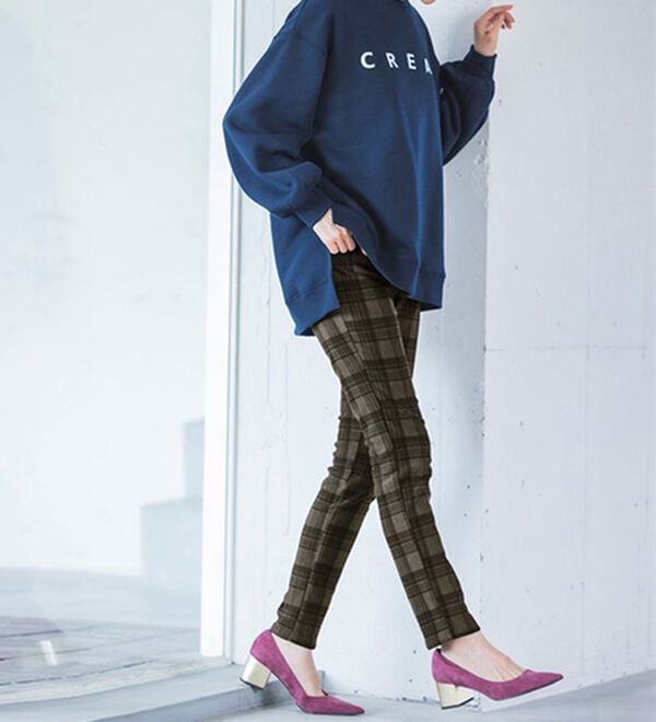 RANAN（ラナン）の「＋１０度素材！蓄熱保温裏起毛ストレッチスリムパンツ（フルレングスパンツ）」｜詳細画像