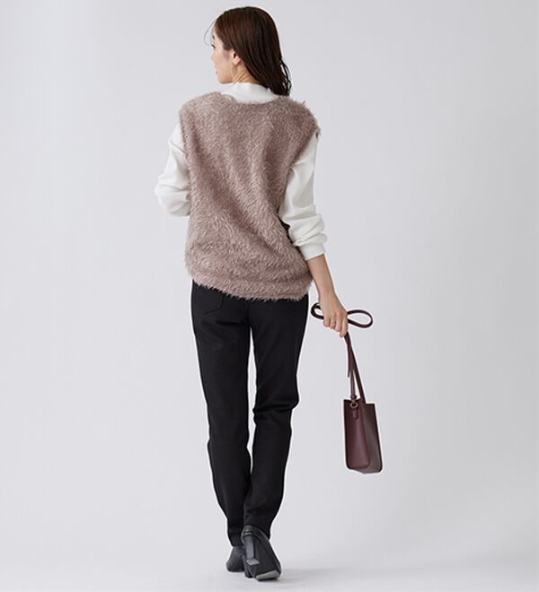 BELLUNA（ベルーナ）の「裏ベロアストレッチ素材レギンスパンツ【Prima fit pants】（スパッツ・レギンス）」｜詳細画像