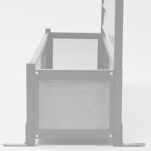 「アルミ製プランター目隠しフェンス＜ガーデニングフェンス　幅９０　幅１２０　高さ１５０　高さ１８０　オシャレフェンス＞（エクステリア・屋外器具）」｜詳細画像