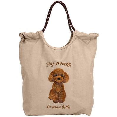 iellio（イエリオ）の「アニマル刺しゅうコードトート＜トートバッグ・バッグ・エコバッグ・Ａ４サイズ対応＞（トートバッグ）」