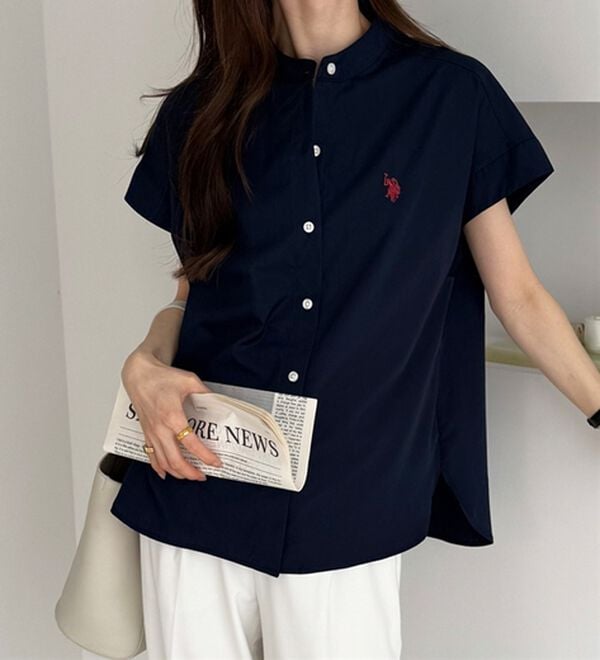 GeeRA（ジーラ）の「【ＵＳ．ＰＯＬＯ．ＡＳＳＮ】フレンチスリーブシャツ（シャツ）」｜詳細画像