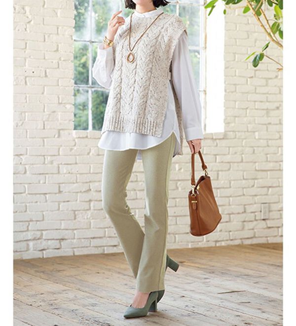 ルフラン（ルフラン）の「【４本組】日本製　ふんわり裏起毛ハイテンションパンツ（フルレングスパンツ）」｜詳細画像