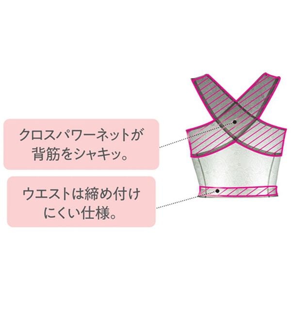 「【２色組】姿勢補整ロングブラ（ブラジャー）」｜詳細画像