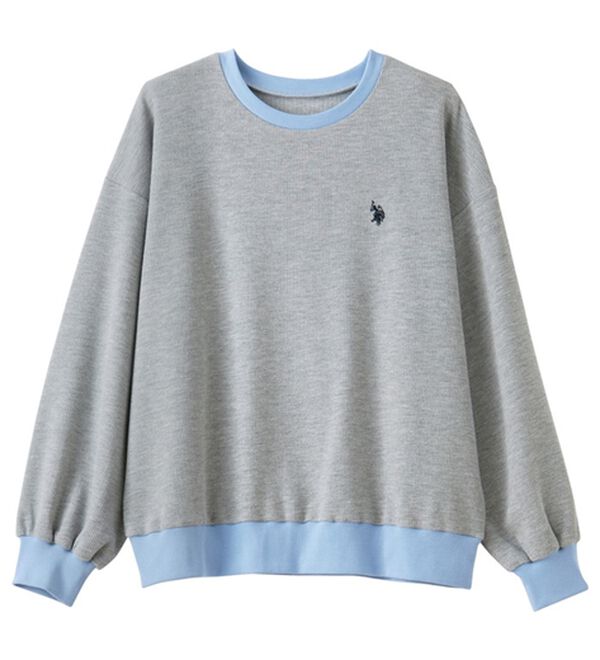 GeeRA（ジーラ）の「【U.S.POLOASSN】オーバーサイズワッフルスウェット（カットソー）」｜詳細画像